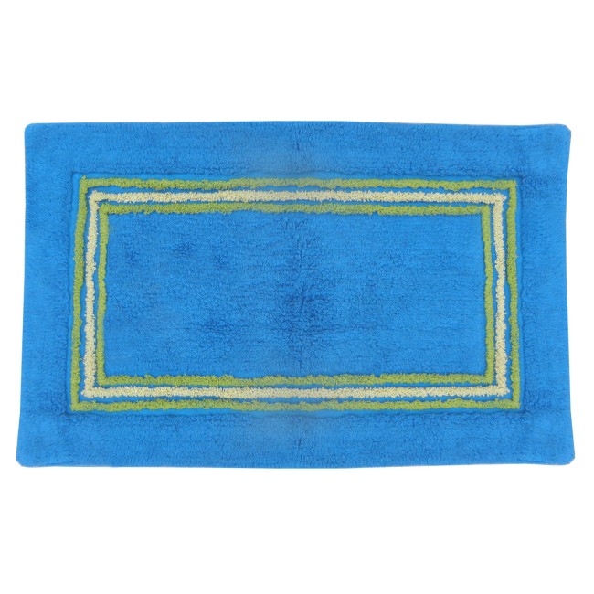 Ταπέτο Μπάνιου 50x80 Stripes Μπλε Μπλε